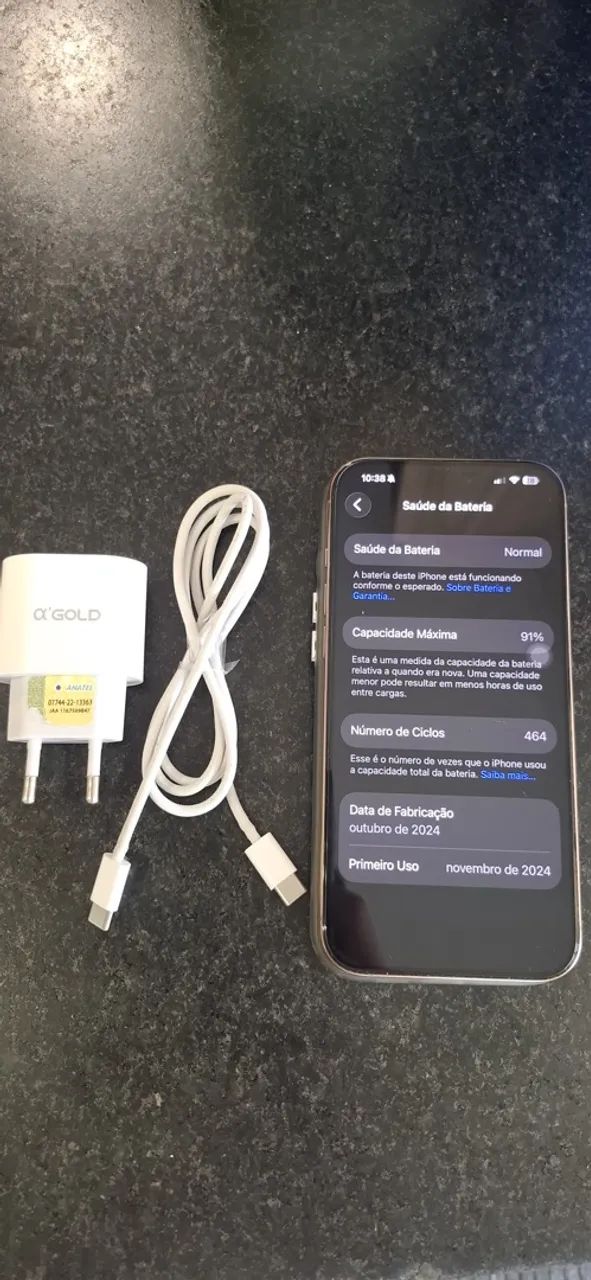 Vendo iPhone 16 Pro Max Titânio Deserto Impecável Sem Detalhes