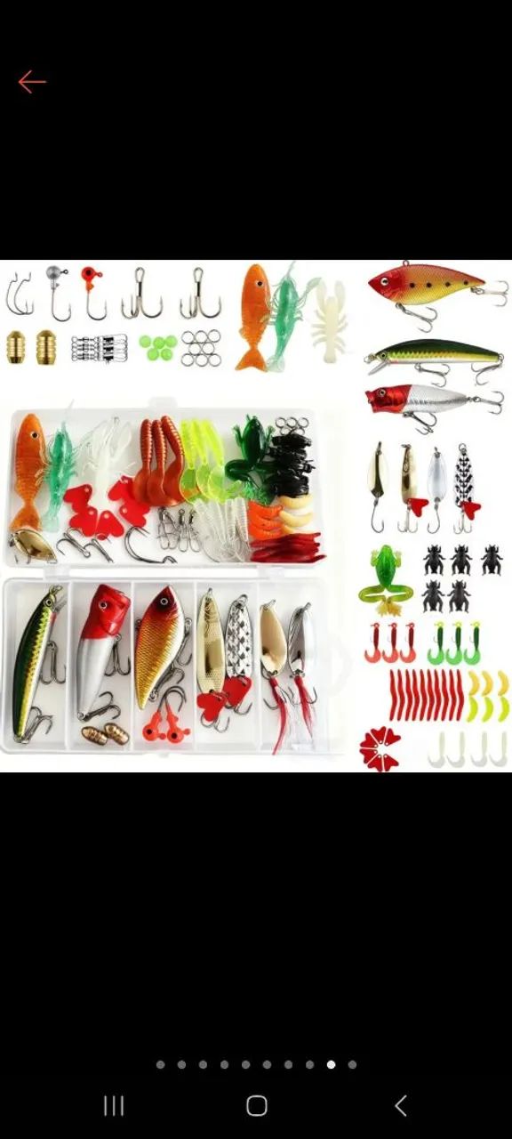 Kit 71 isca arrificial de pesca