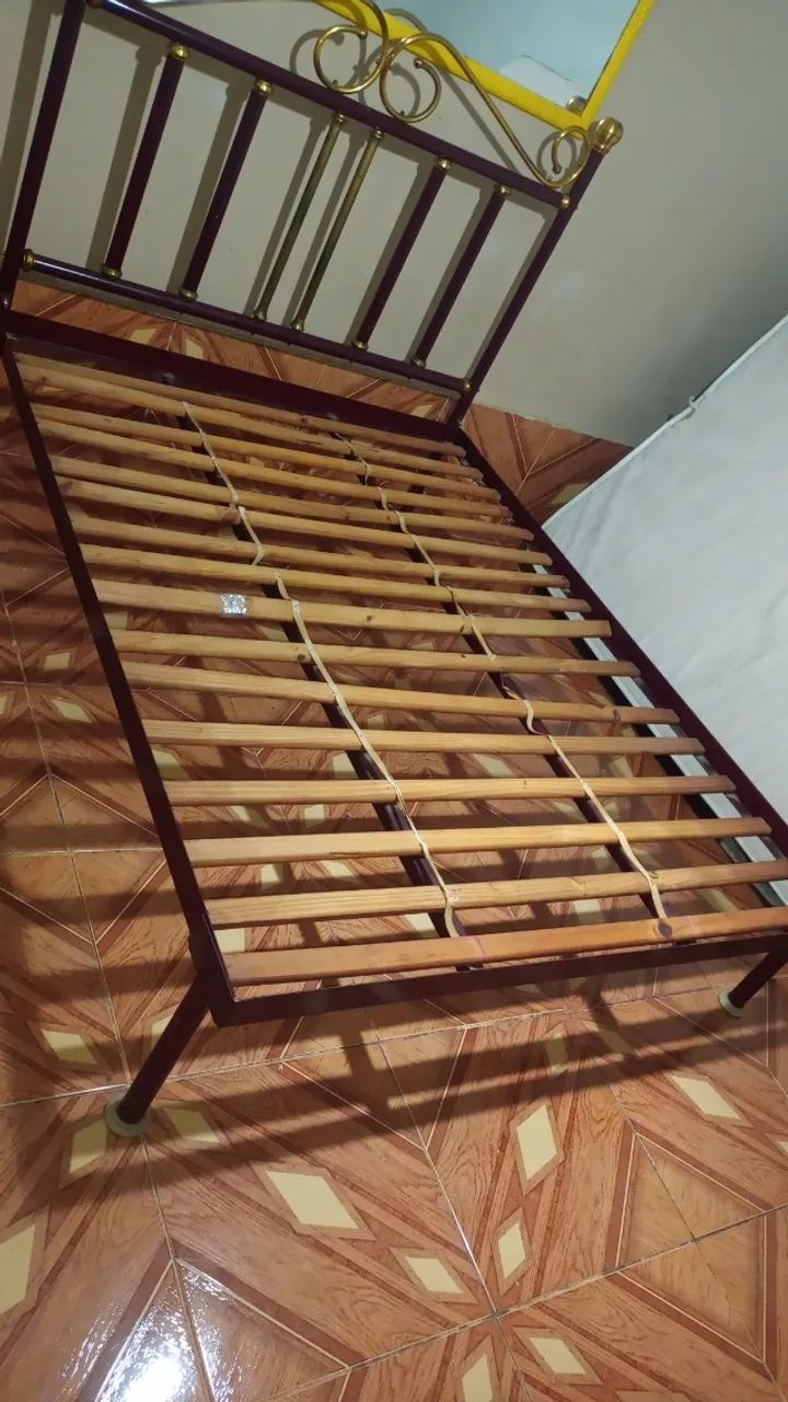 Cama Casal Ferro Fundido Até 130 K  cada lado