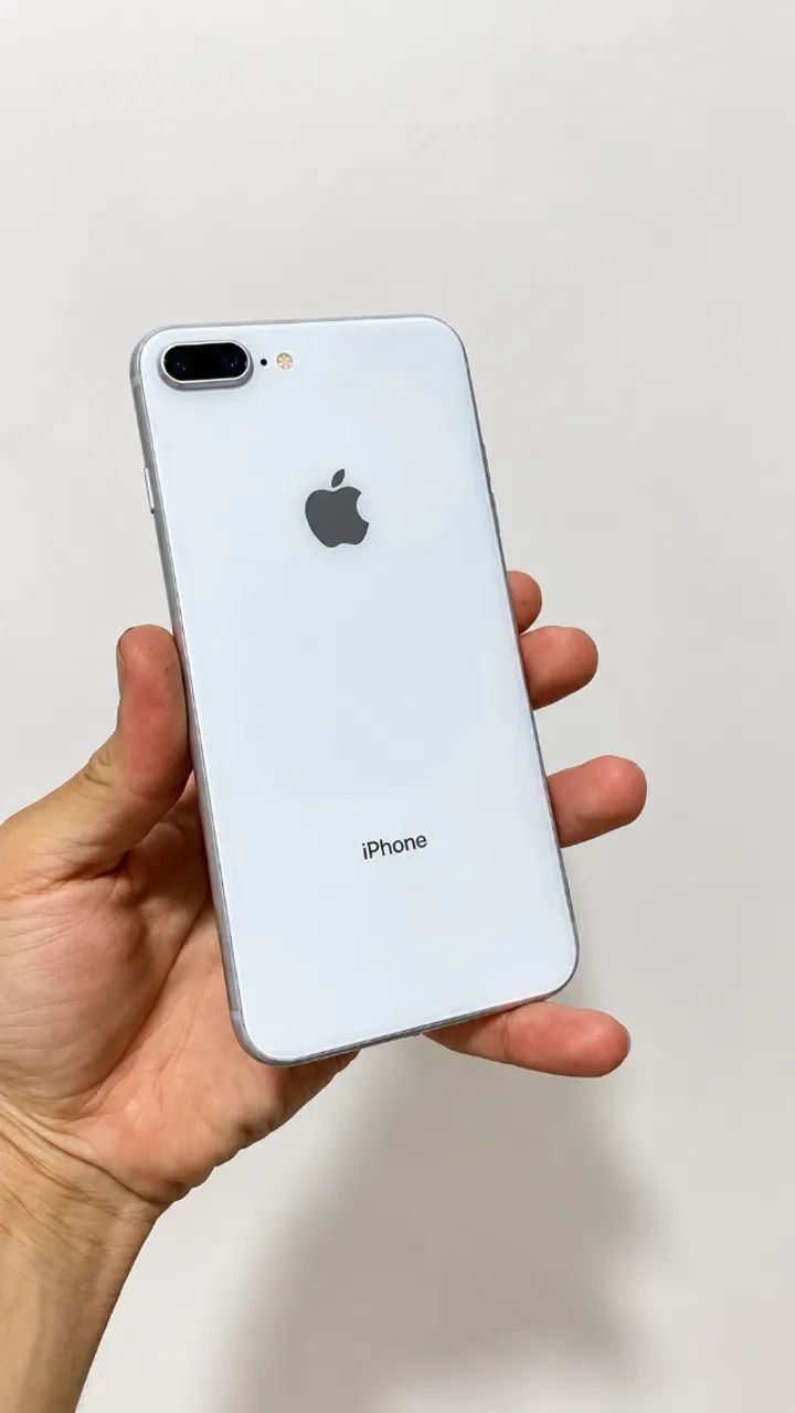 iPhone 8 Plus 64GB Branco Original - Câmera Dupla + Touch ID