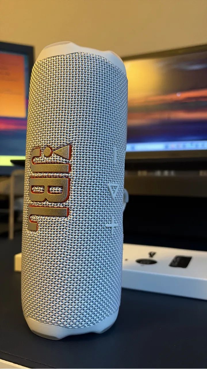 CAIXA DE SOM JBL FLIP 7 BRANCA ORIGINAL - Foto 3