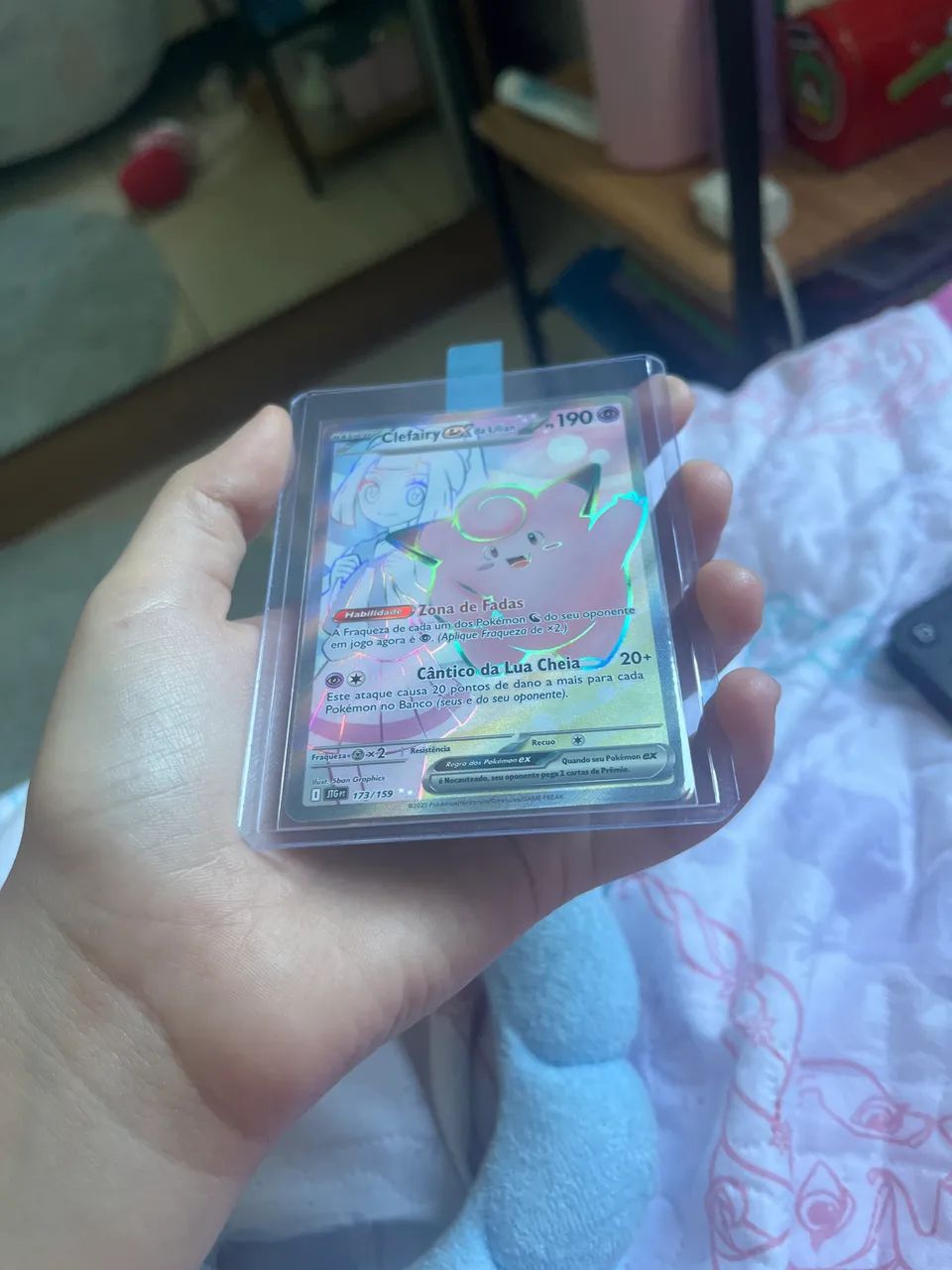 Clefairy ex da Lillian 173/159 Full Art - Amigos de Jornada - MINT com sleeve e top loader - Foto 3