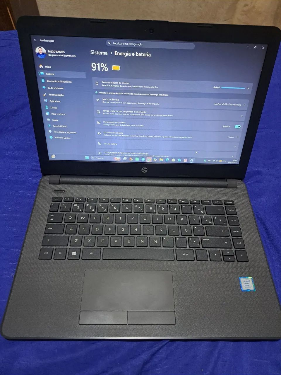 Notebook HP i3 4GB semi novo  - Foto 5
