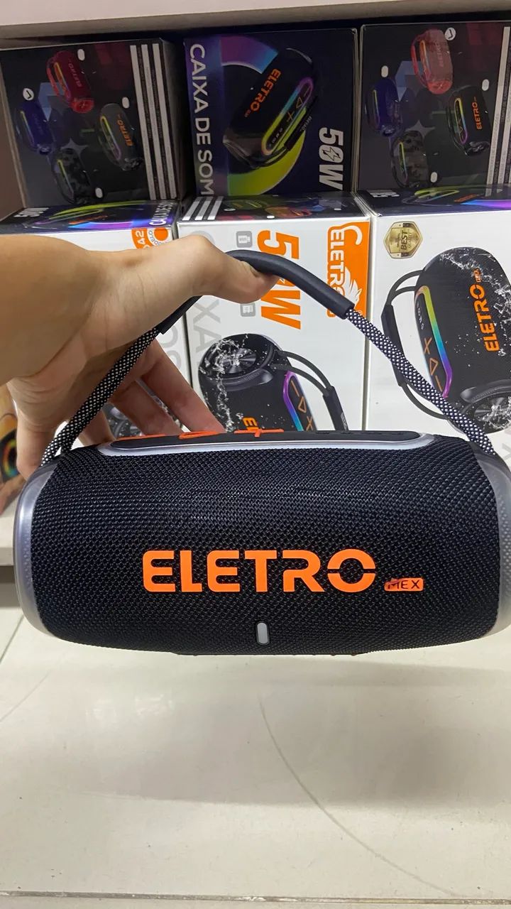 Caixa de Som Bluetooth 50W Eletromex | Entrega Imediata Hoje - Foto 3
