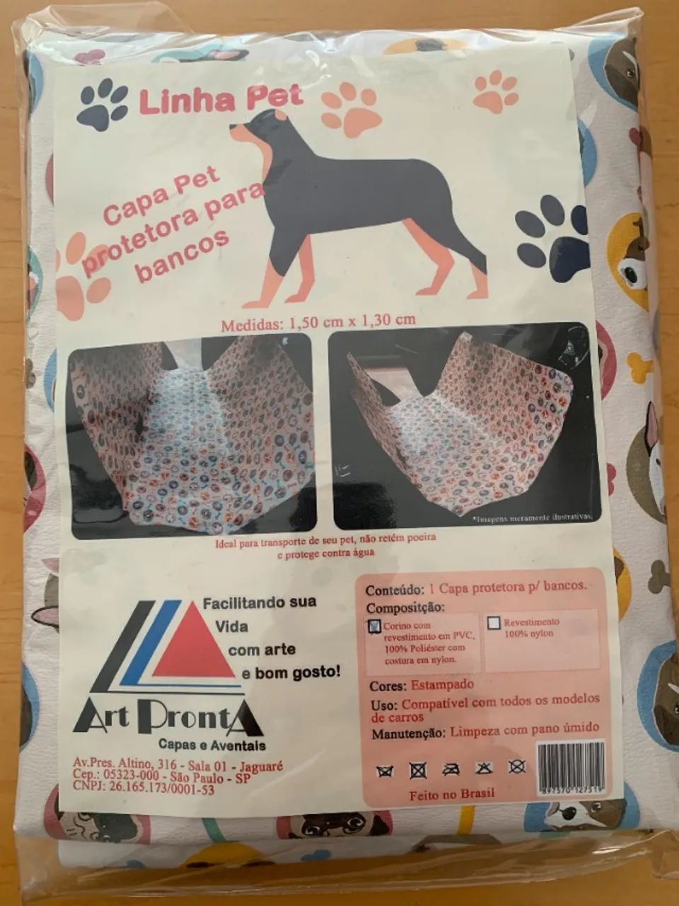 Capa Pet Protetora para Bancos Art Pronta - Foto 2