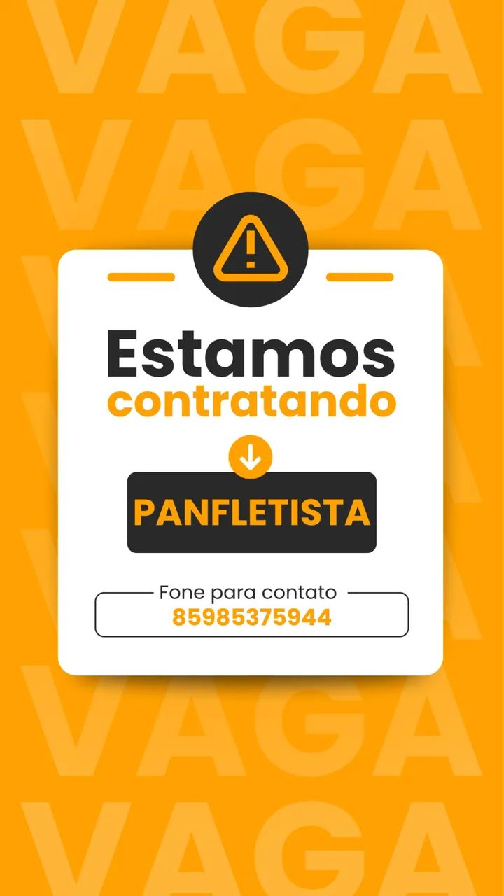 Vaga de emprego 