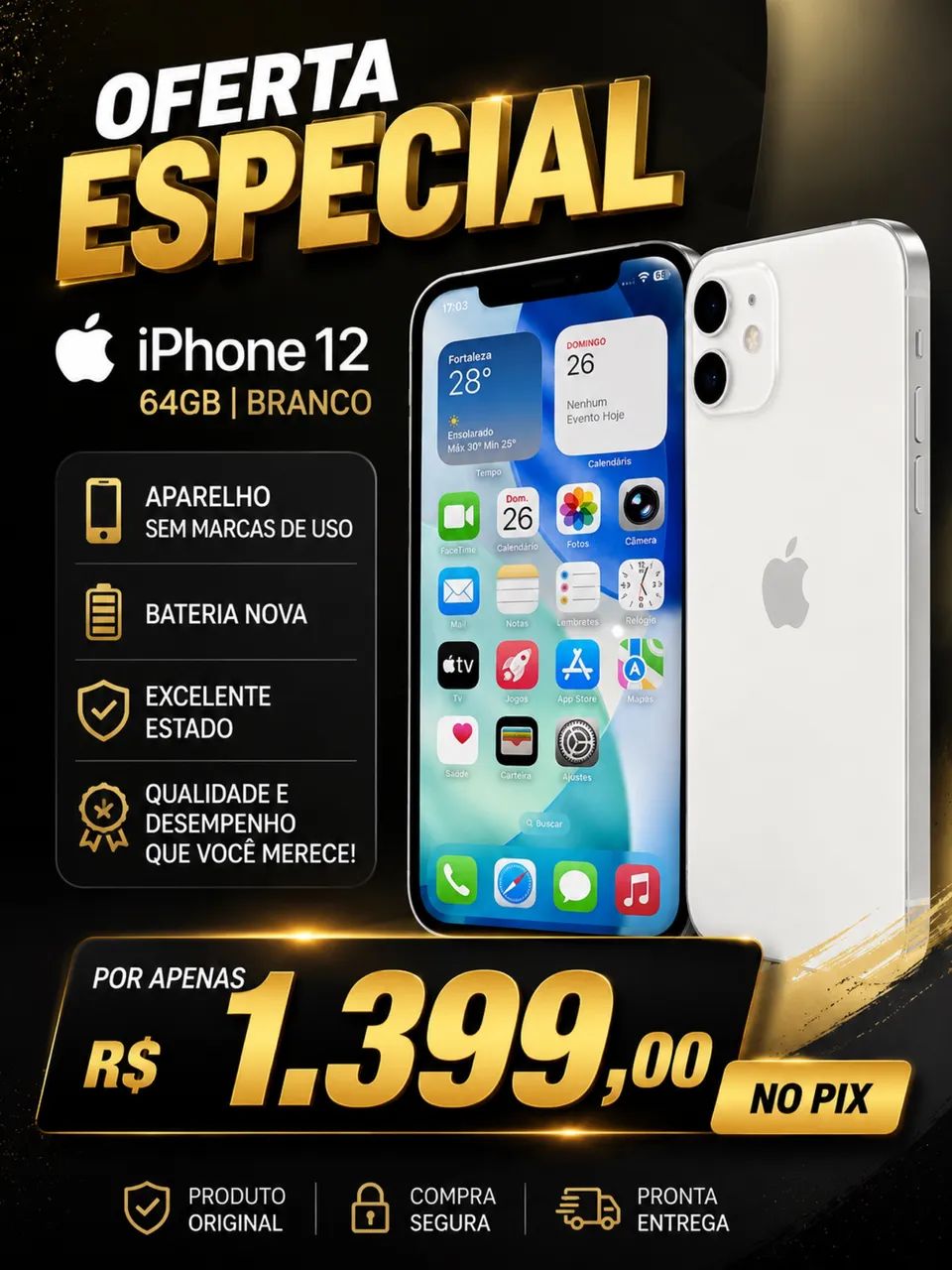 Iphone 12 64GB Branco