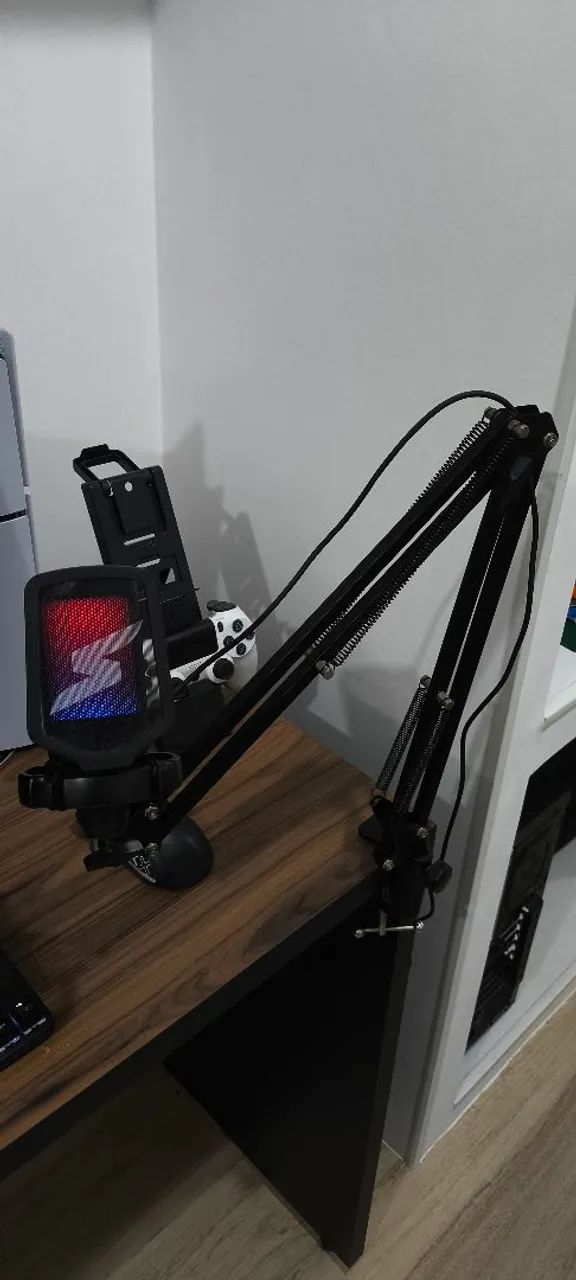 Microfone Gamer Fifine SFM1, RGB, USB, Com Braço Articulado - Foto 2