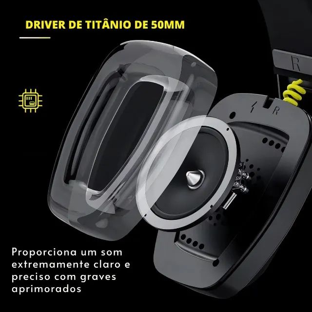 Headset Gamer Binnune Bw06 - Azul Celeste - Foto 3