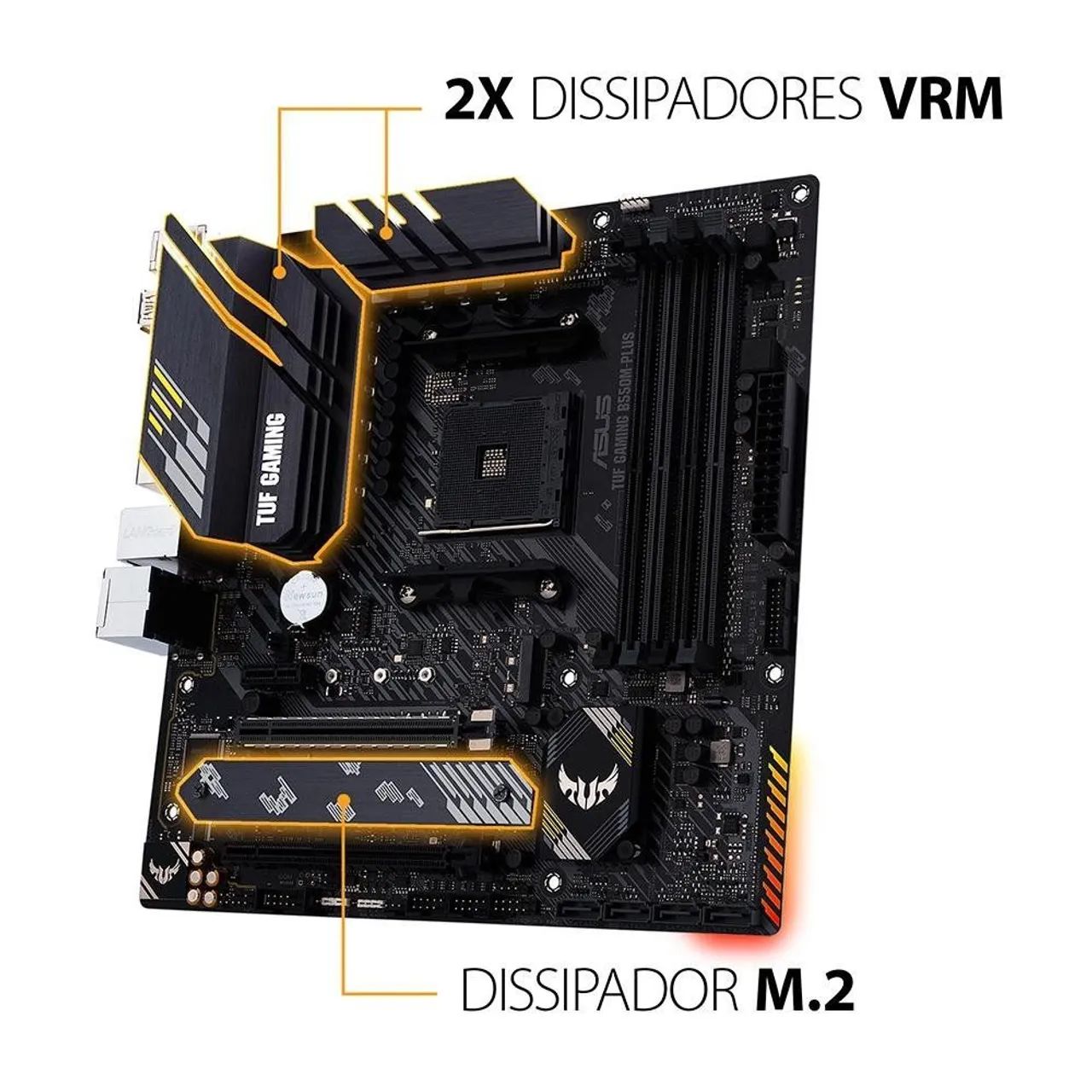 ASUS TUF Gaming B550-PLUS AM4 Nova/Lacrada + NF - Foto 2