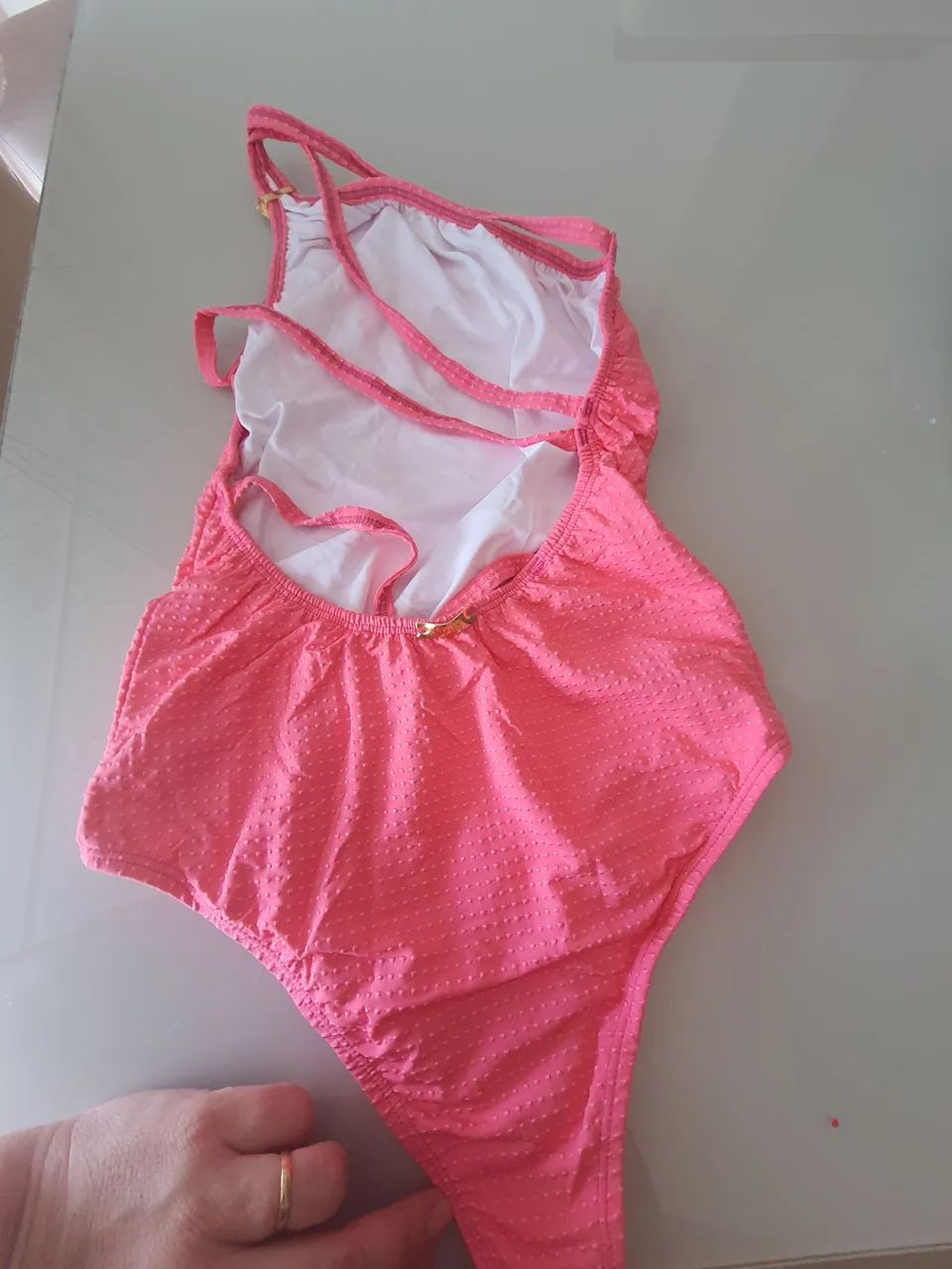 Maiô rosa M novo, com etiqueta  - Foto 3