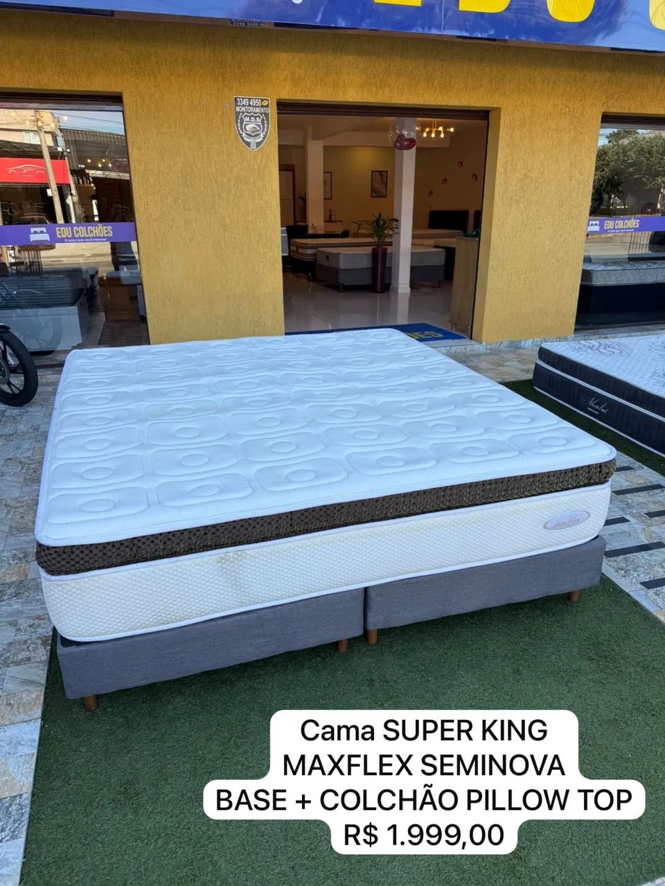 Colchão KING MAXFLEX SEMINOVO TOP COM BASE - Entrego!  - Foto 2