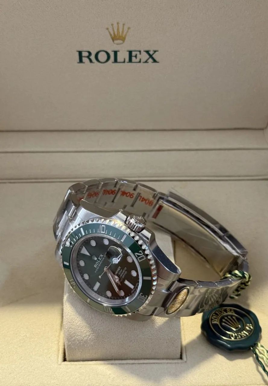 Relógio Estilo Submariner Hulk Automático - Safira e Aço Inox Super ETA  - Foto 3