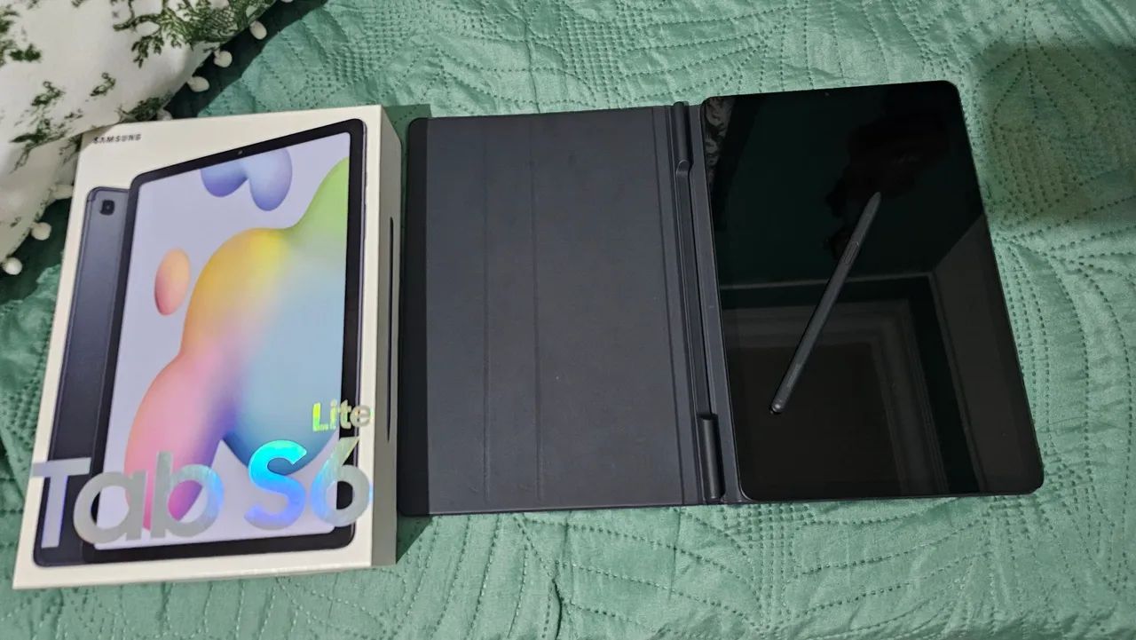 Tablet S6 Lite 64GB(Cinza) + Capa magnética e caneta original. - Foto 2