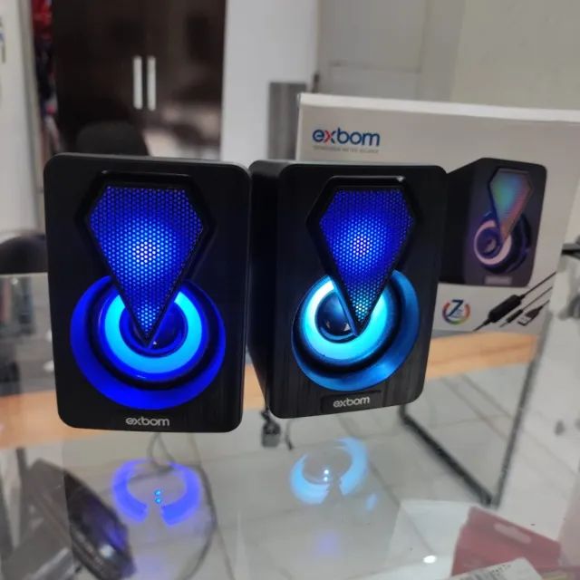 Caixinhas de som para PC potentes - novas - Foto 4