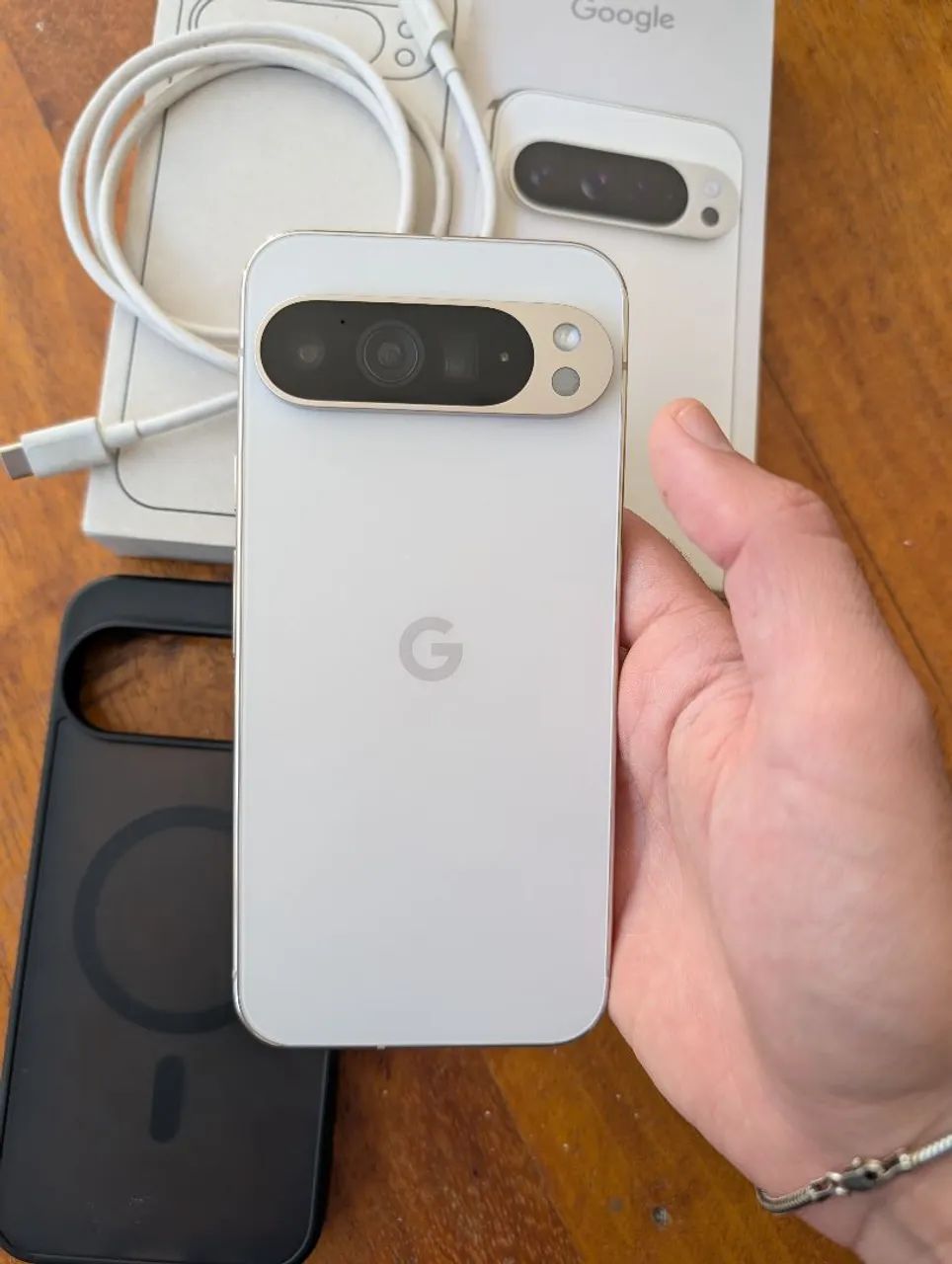Google pixel 9 pro xl branco 128gb PERFEITO (Caixa, cabo, película e capa)  - Foto 2