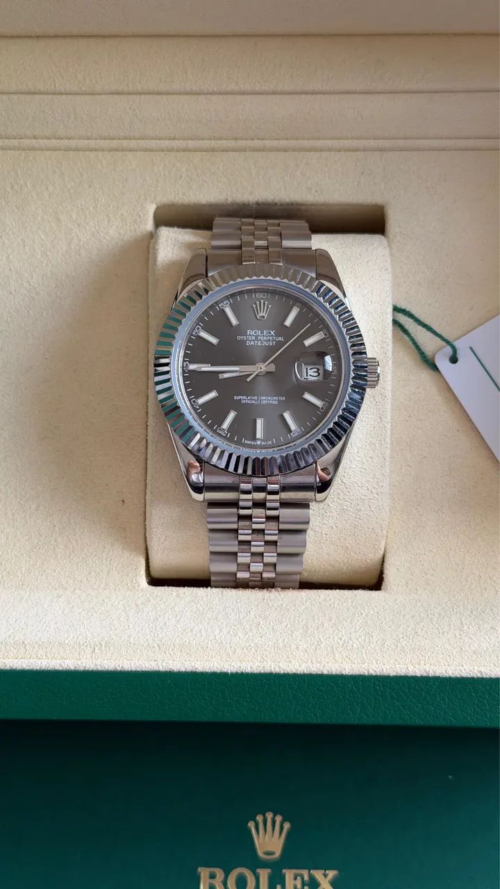 VENDO ROLEX DATEJUST CLONE CINZA