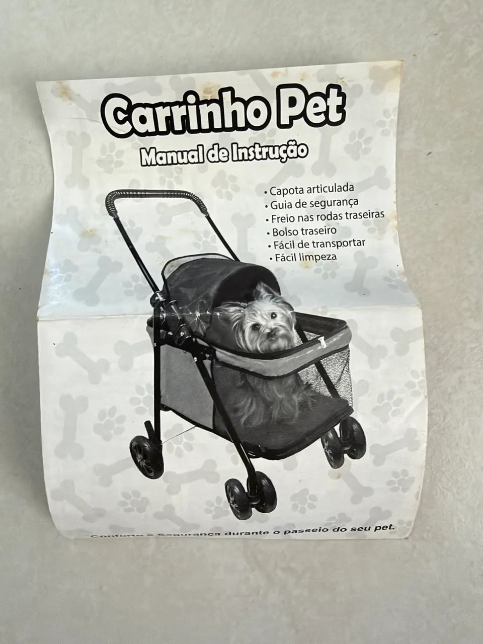 Carrinho de transporte pra cachorro  - Foto 2