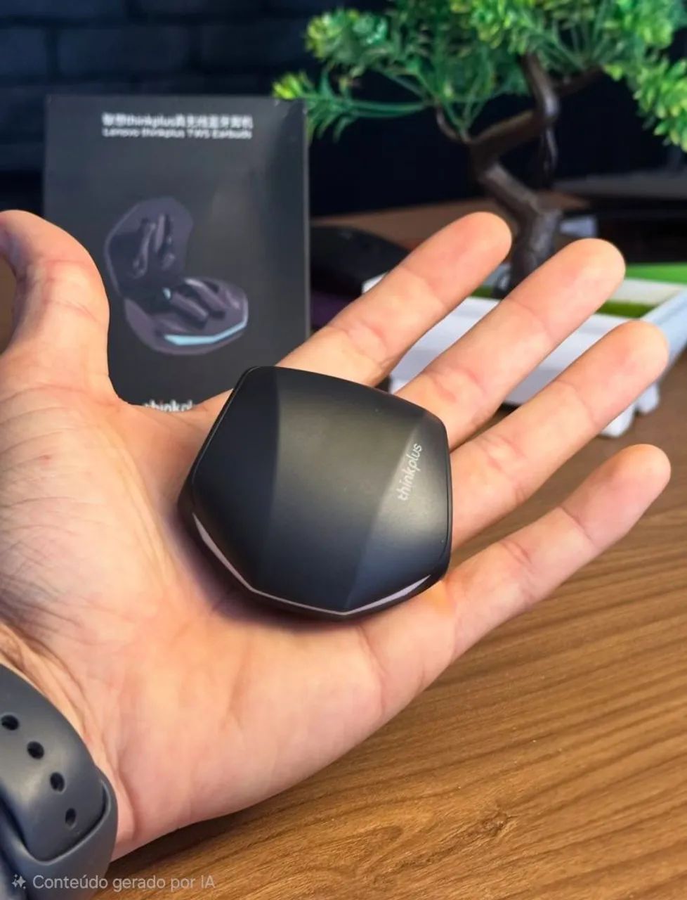Fone Bluetooth Gamer Lenovo GM2 Pro Thinkplus Original - Preto - Foto 4