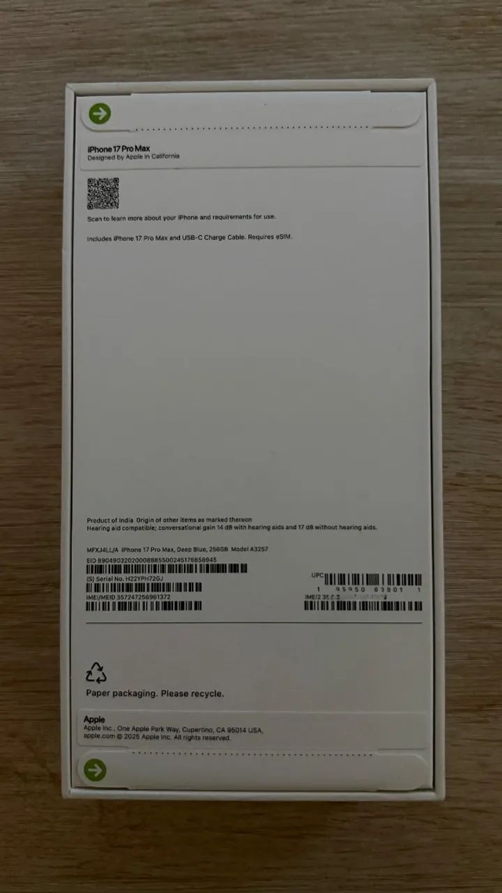 iPhone 17 pro max 256gb Azul Marinho - Foto 2