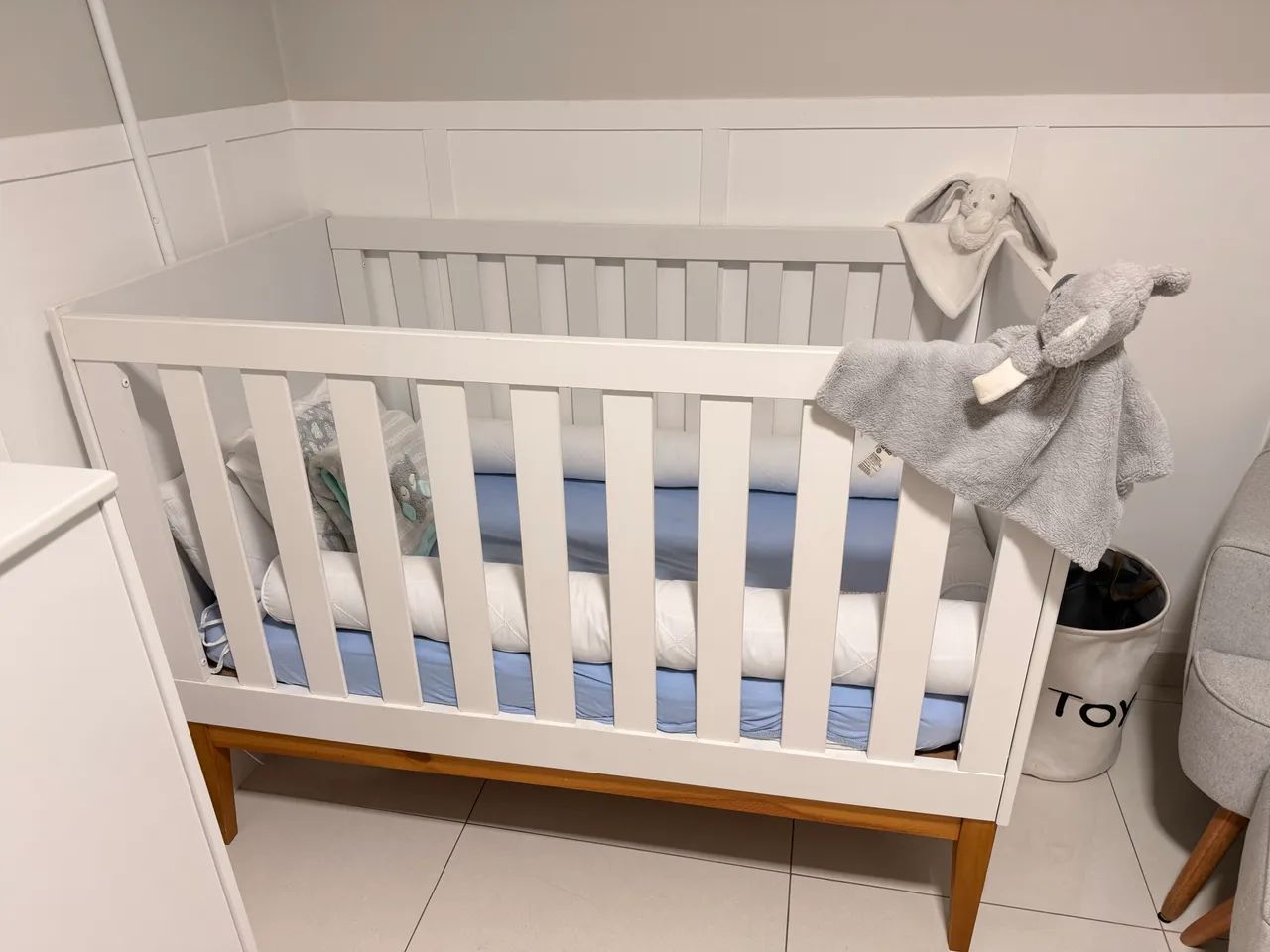 Berço mini cama com colchão e protetor - bem conservado  - Foto 2