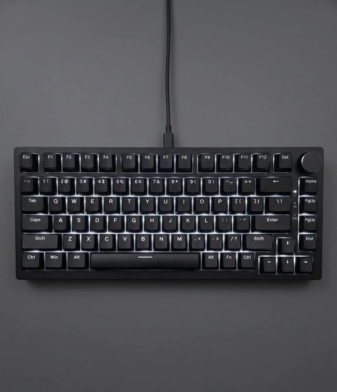 Teclado Ajazz Ak820 mecânico  LED branco