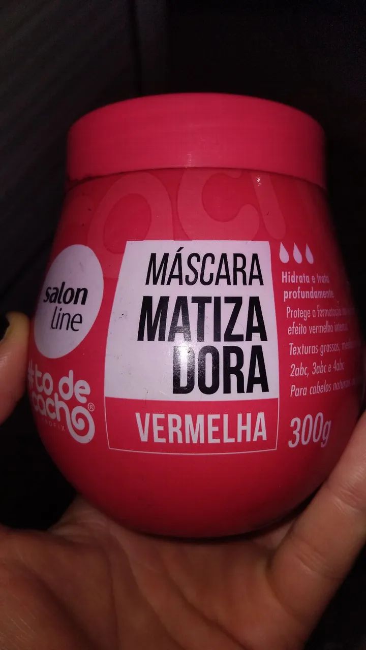 Mascara matizadora salon line vermelha