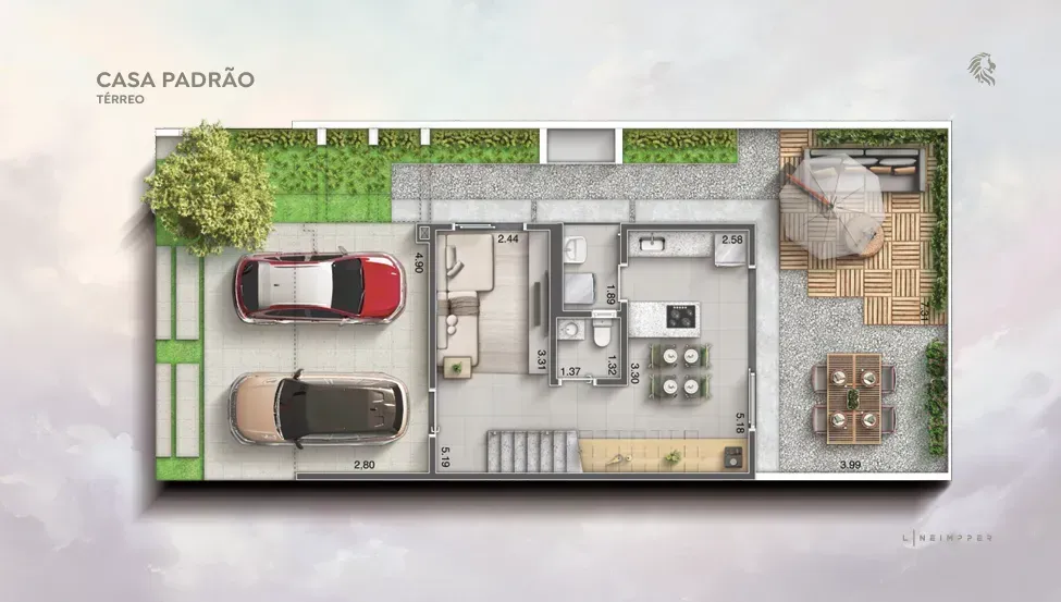 PLANTA 108m²