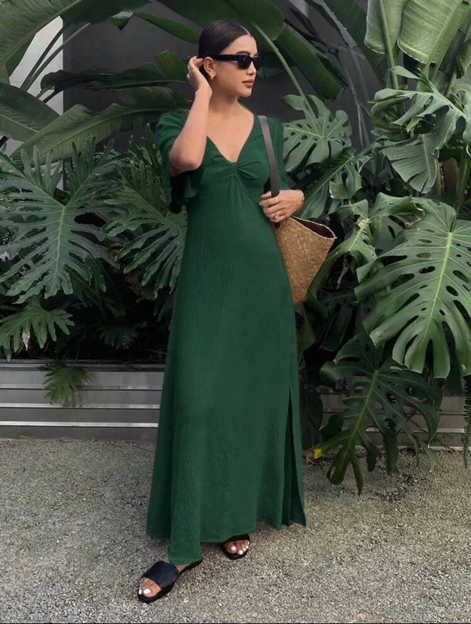 Vestido longo verde - Foto 3