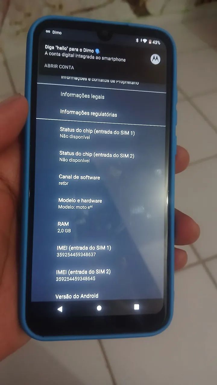 Celular  Motorola   modelo moto e (6i)