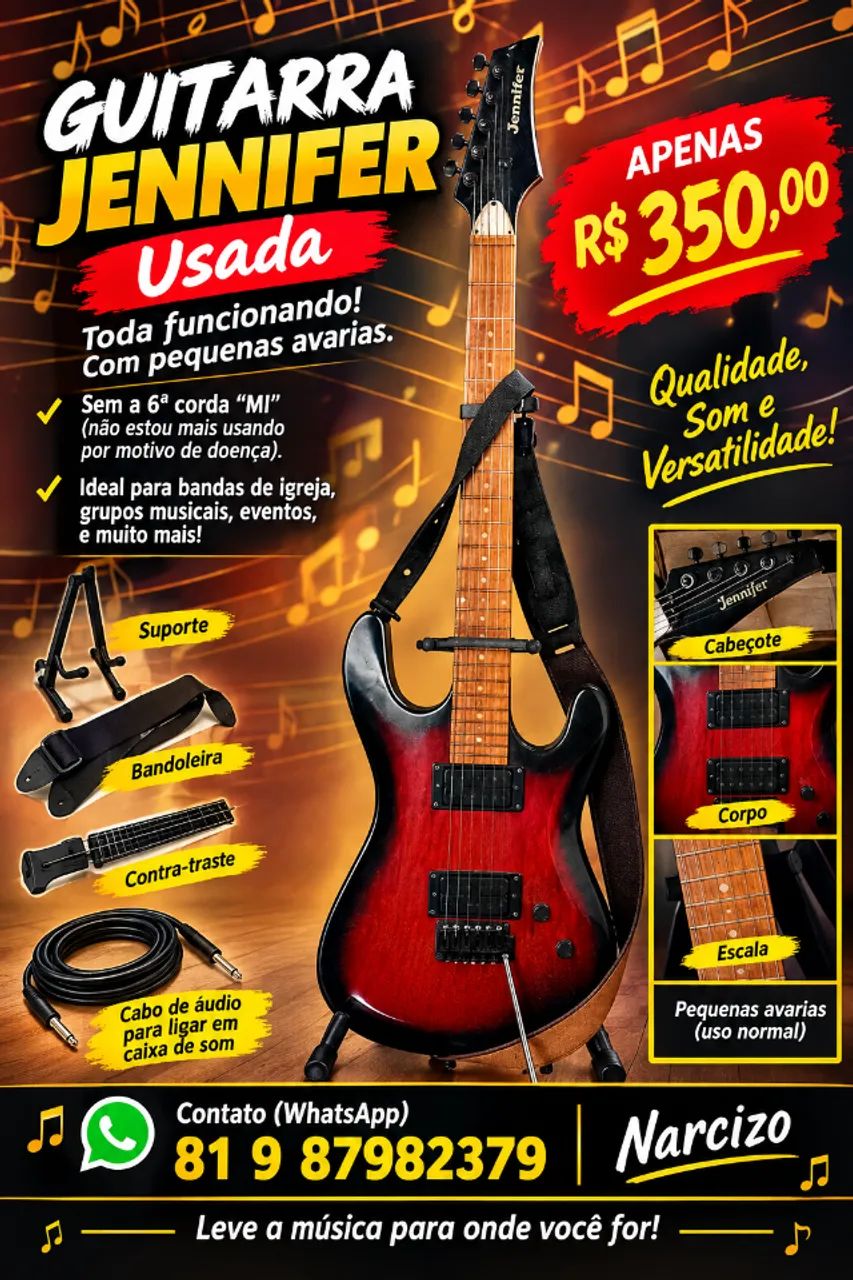 Guitarra Jennifer usada  - Foto 2