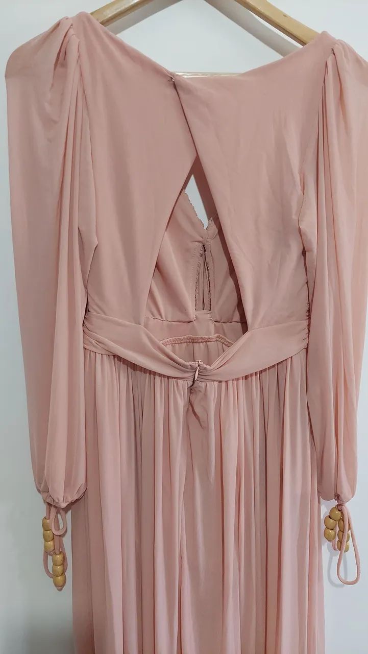 Vestido koji store salmão  - Foto 4
