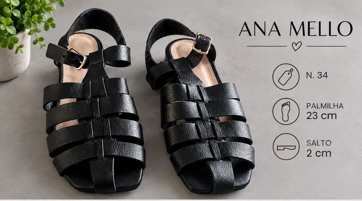 Sandália nova Ana Mello N.34