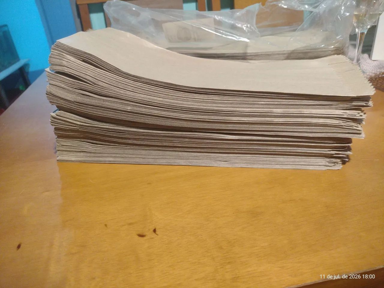 Saco kraft para salgados (200 unidades)