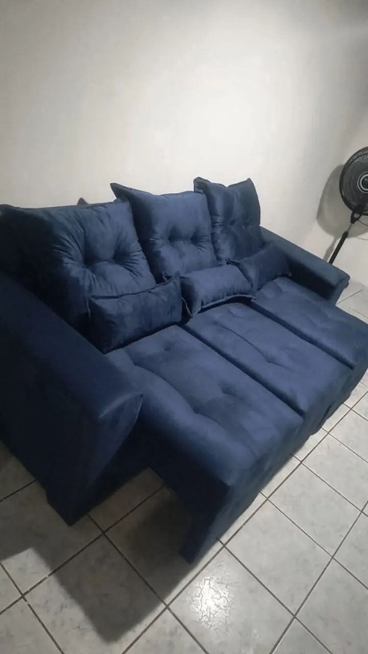 sofá retratil 2 metros 3 lugares  - Foto 4