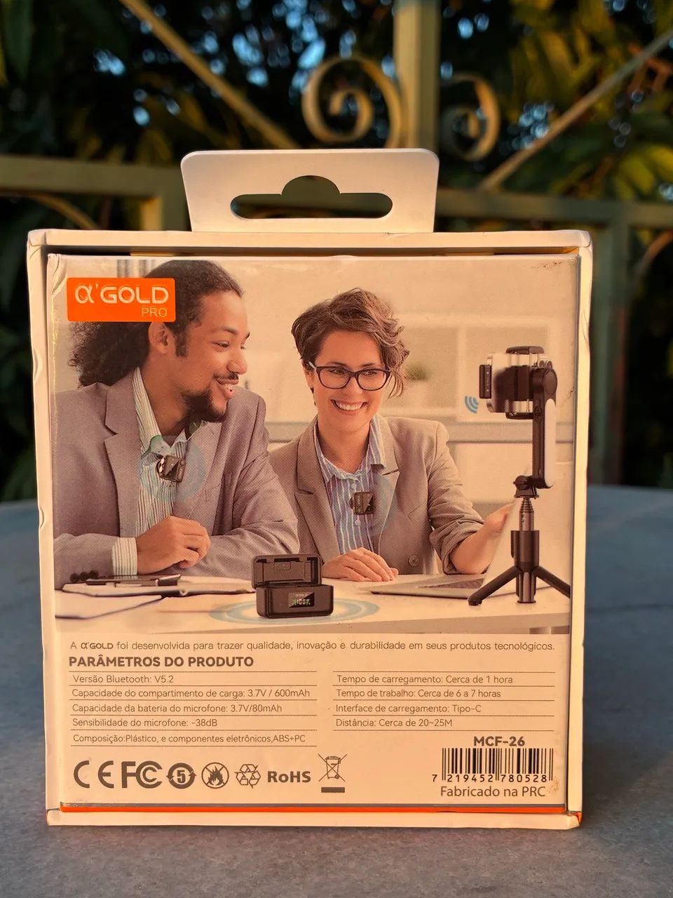 Microfone De Lapela Sem Fio  Reducao Ruido Ultra HD  iPhone Android - Produto Novo - Foto 2