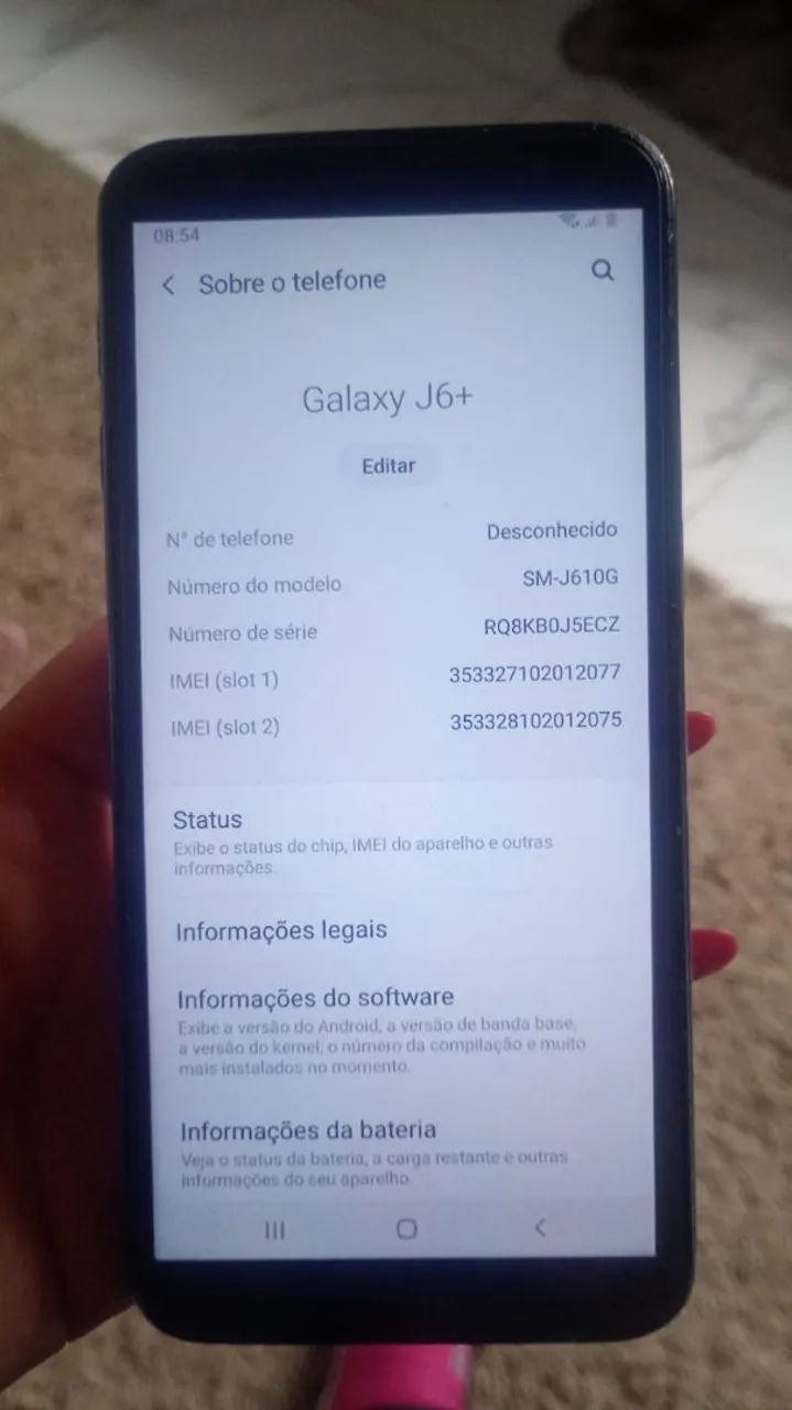 Vendo j6+ 300 zero telefone * só chamar