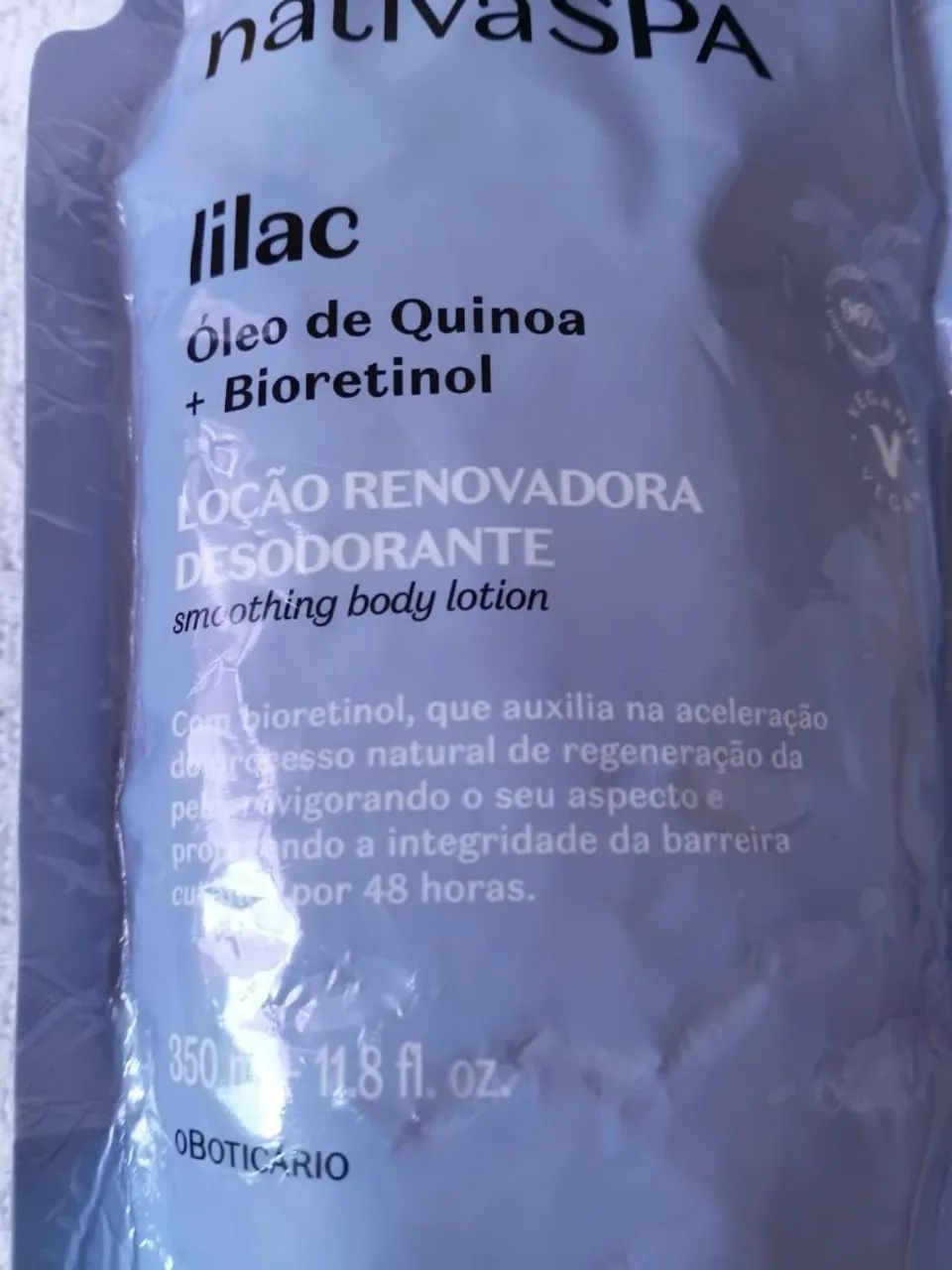 Refil de hidratante  Novo
