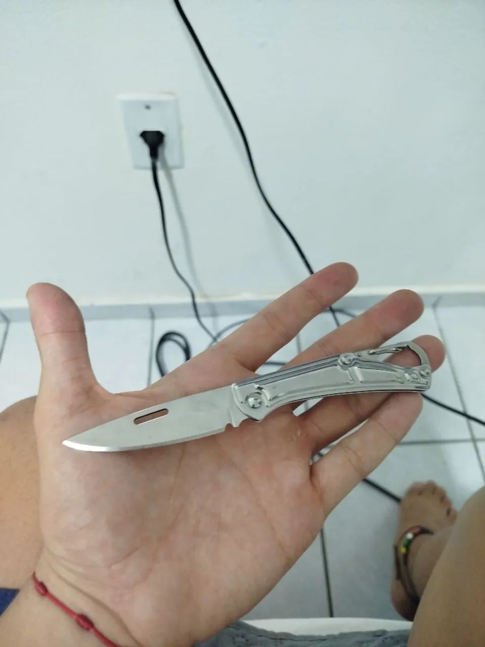 CANIVETE EM AÇO INOX PRA CHAVE OU BOLSO - Foto 2