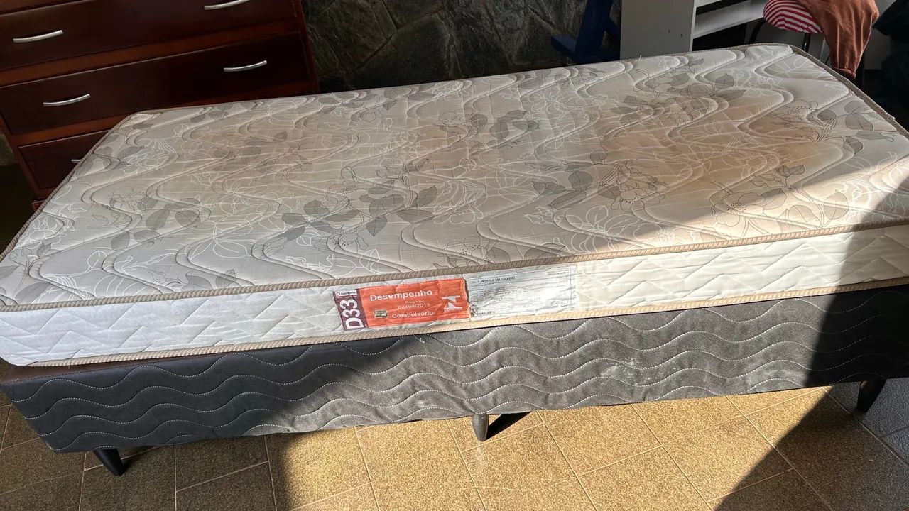 Cama box de solteiro (colchão + base) - Foto 2