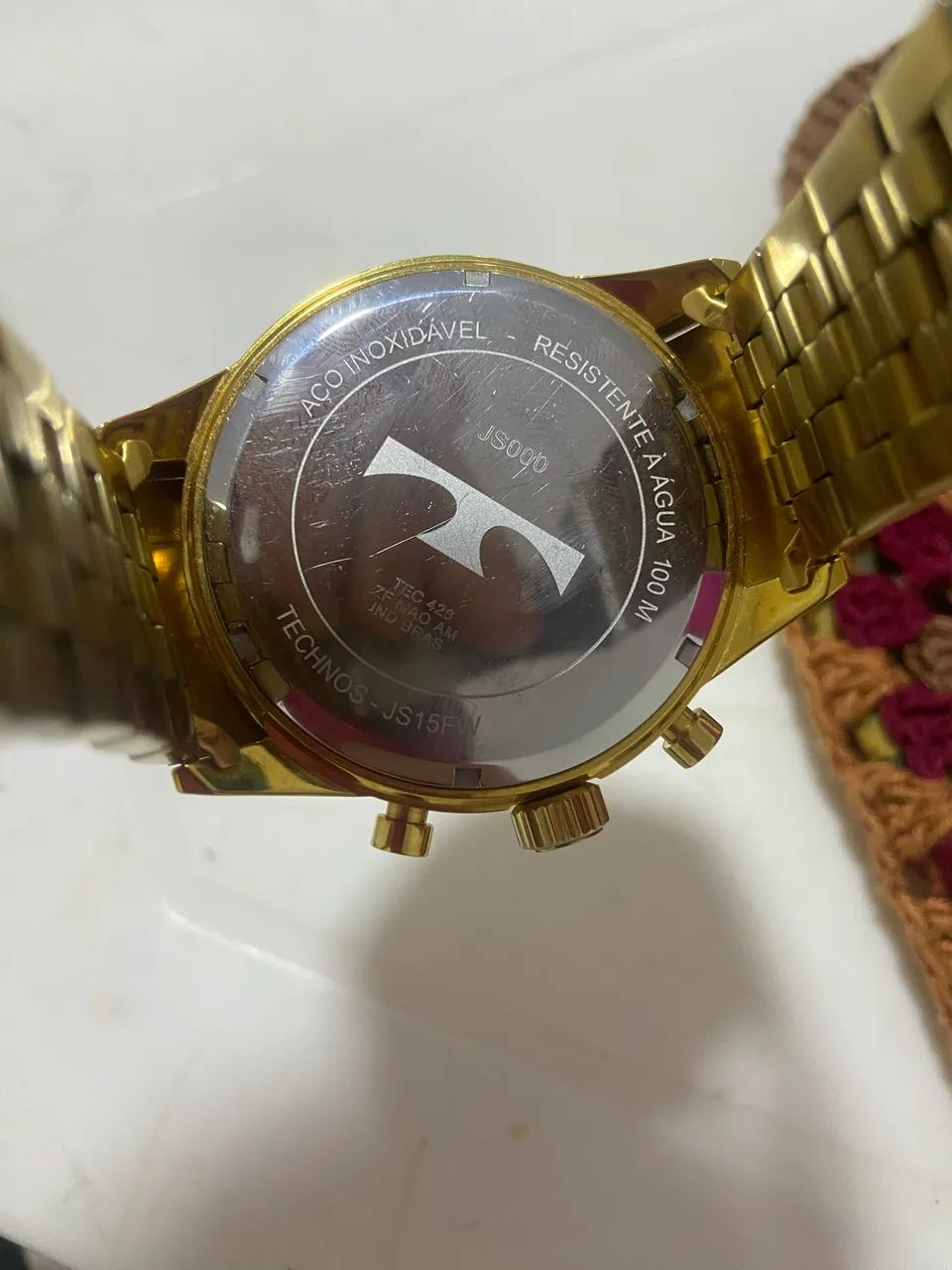 Technos cronógrafo dourado - Foto 2