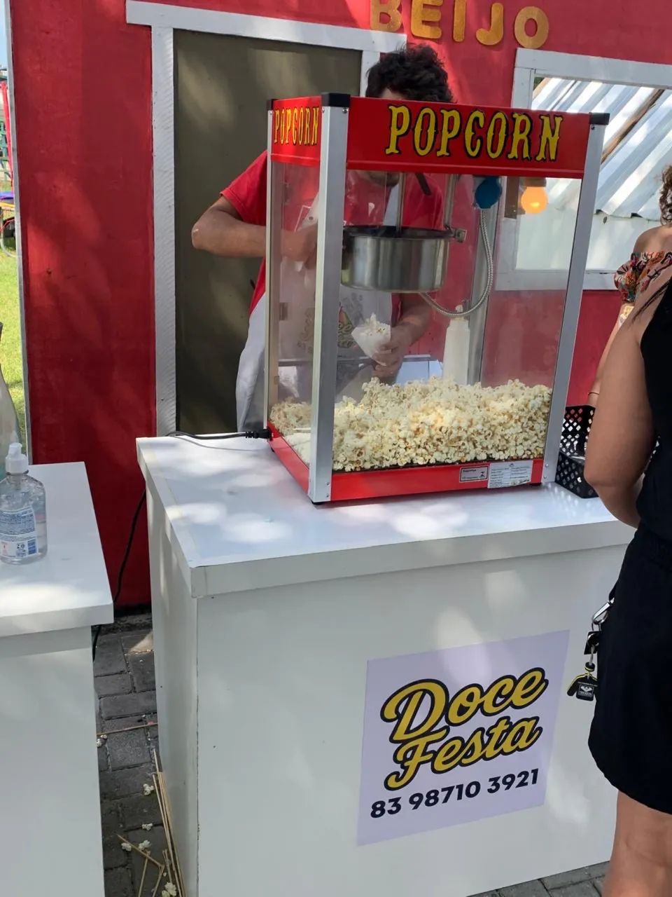 Máquina de Algodão Doce e Pipoqueira profissional 