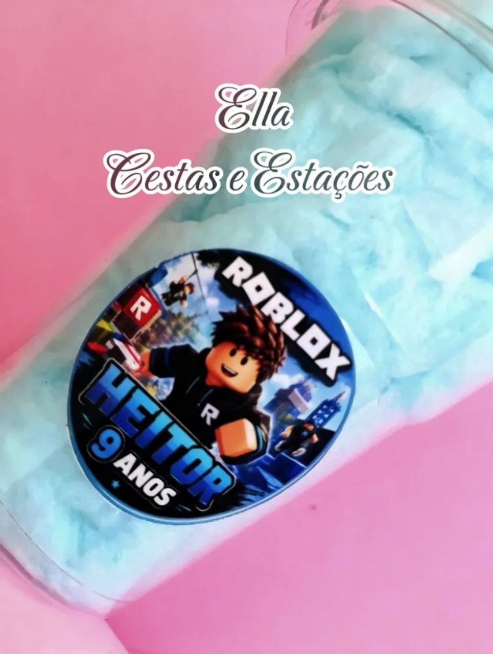 Algodão doce no pote/copo e palito para festas, aniversários e eventos - Foto 4