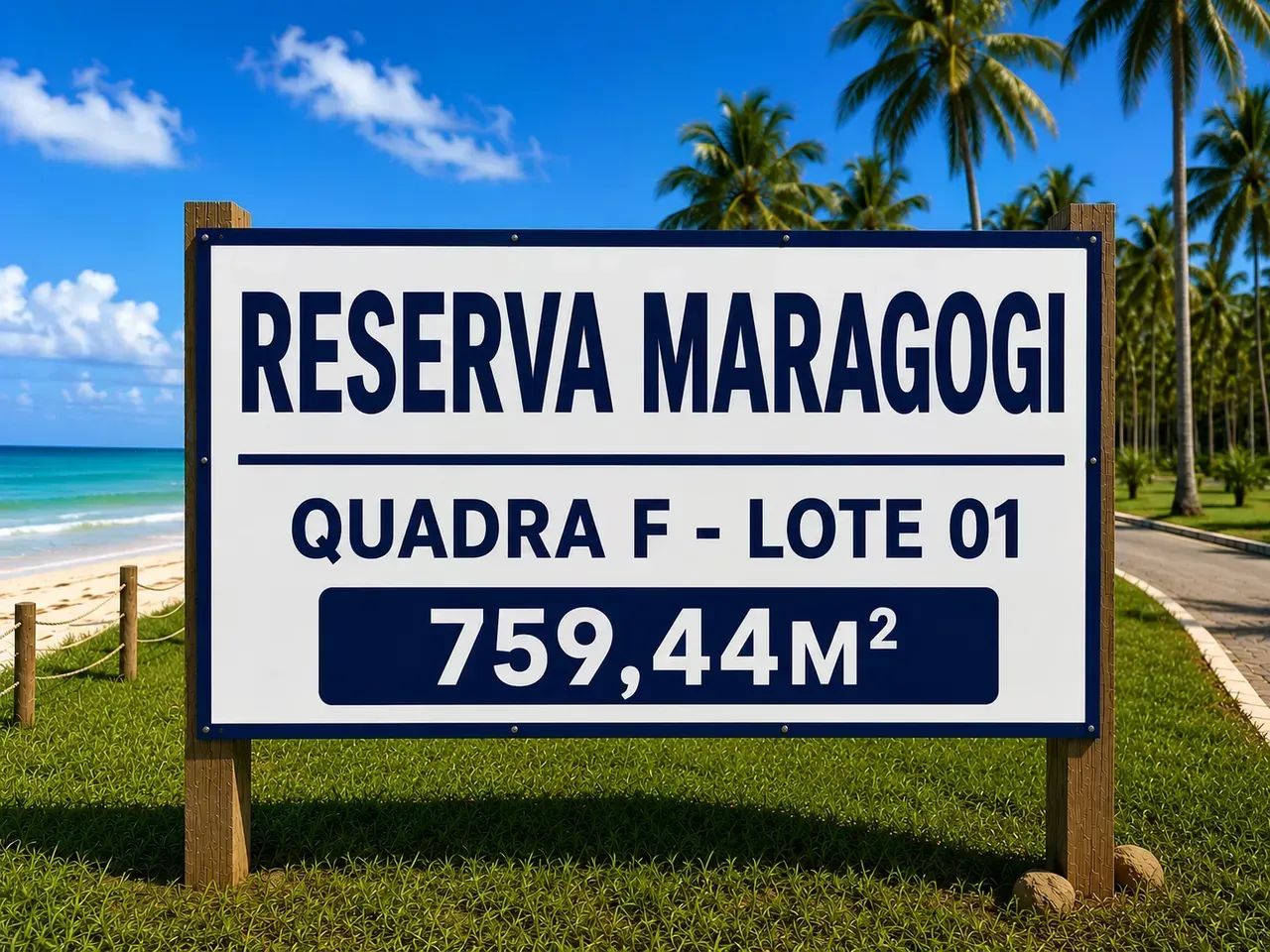 ADC MARAGOGI - COM VISTA E FRENTE PARA O MAR