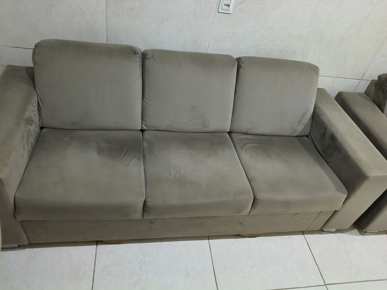 Sofá de 2 e 3 lugares usado - Foto 4