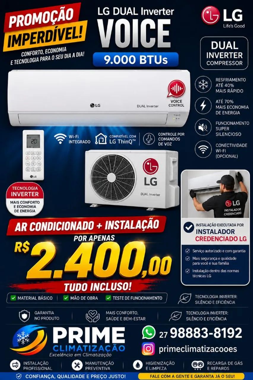 Ar condicionado instalação