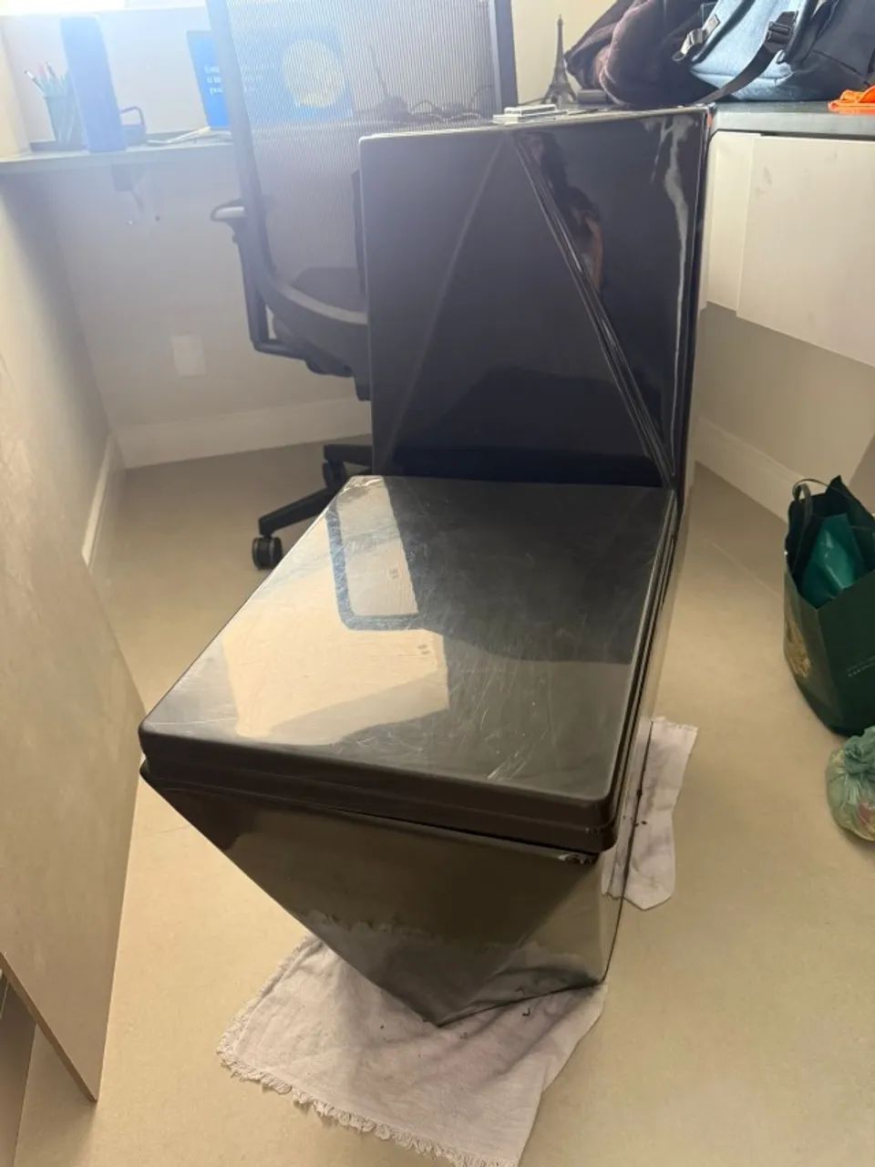 Vaso Sanitário Preto Monobloco Diamante Caixa Acoplada Gowff - Foto 6