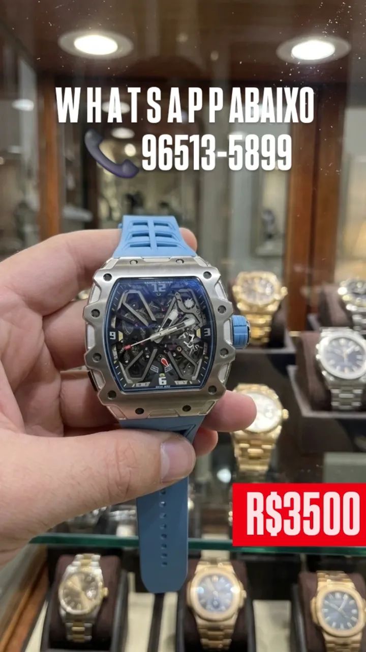 Relógio RICHARD MILLE - AUTOMÁTICO MODELO RAFAEL NADAL Referência 35-03