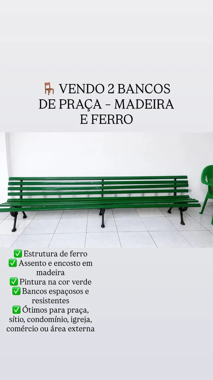 Banco de praça 