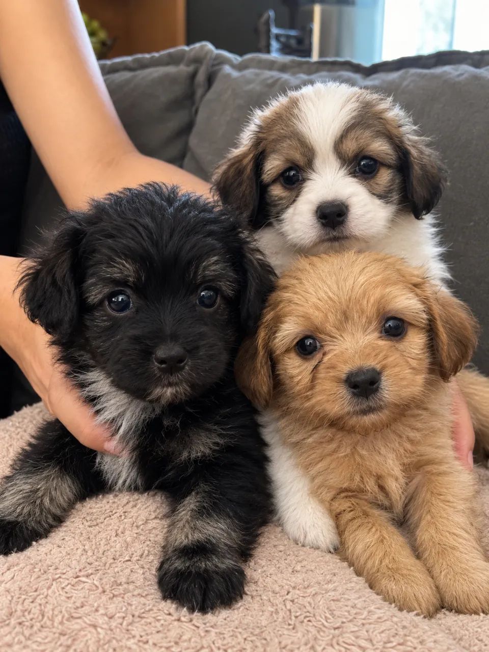 Filhotes de poodle com spitz alemão 